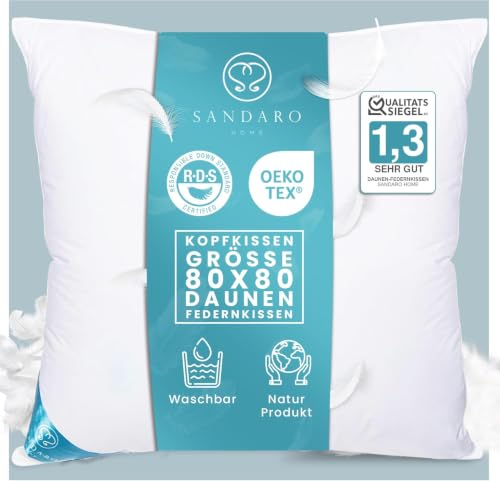Sandaro Home Daunenkissen 80 x 80